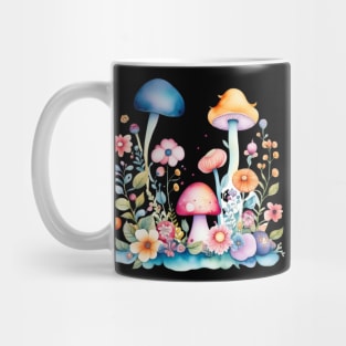 Cottagecore Mushrooms And Flowers Mug